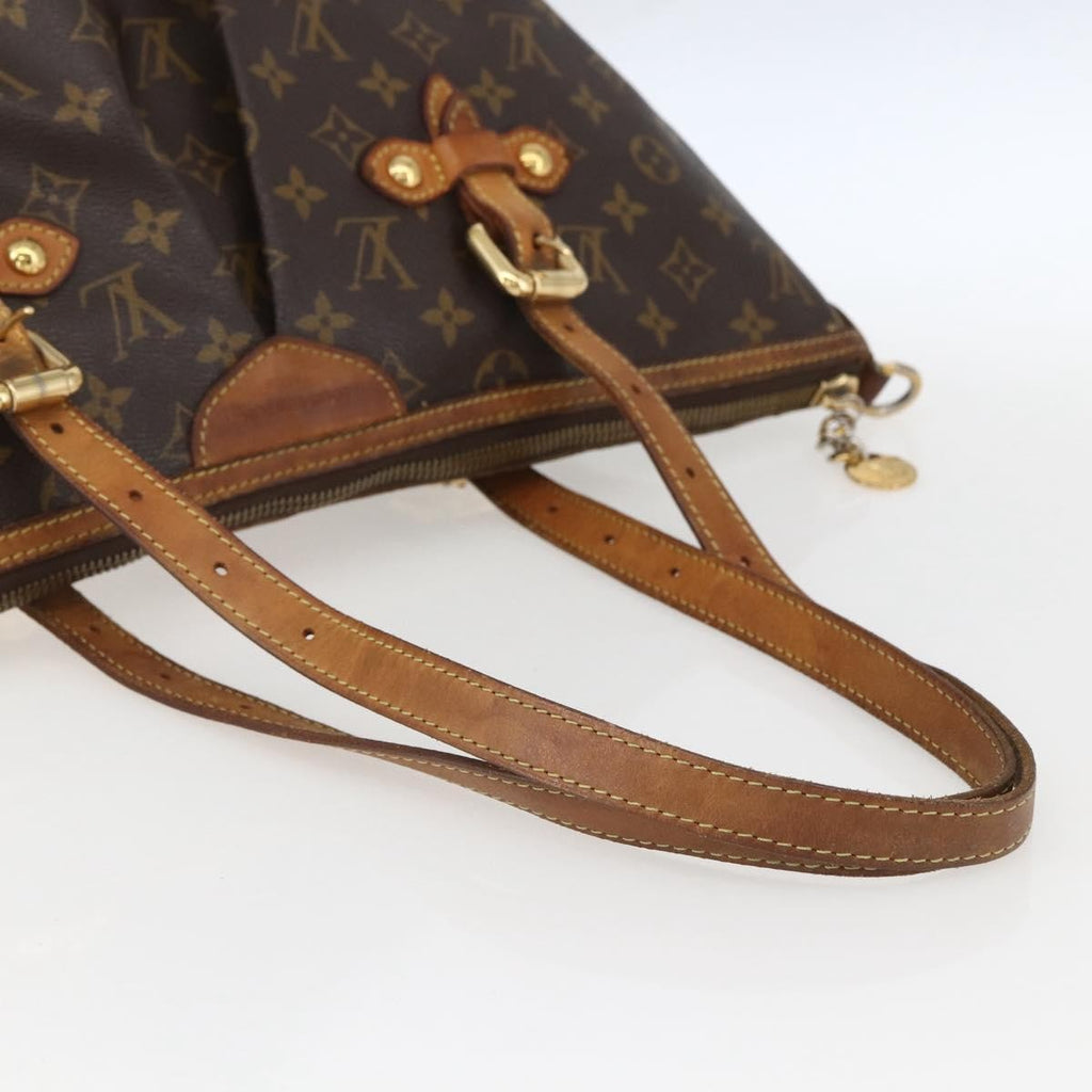 Louis Vuitton Palermo Handbag Monogram Canvas Brown Canvas Tote Bag