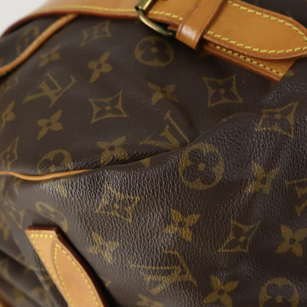 Louis Vuitton Saumur Handbag Monogram Canvas Brown Canvas Shoulder Bag