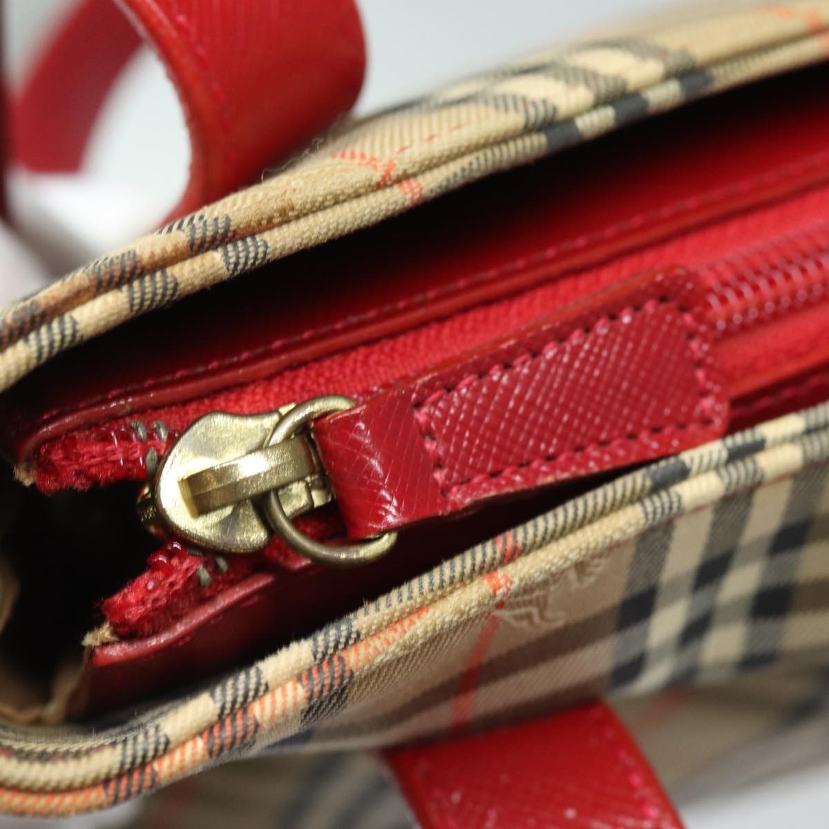 Burberry Nova Check Tote Canvas And Leather Beige Canvas Tote Bag