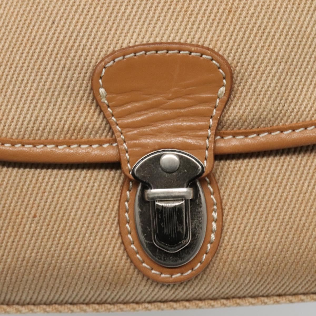 Burberry Blue Label Shoulder Bag Canvas Beige Canvas Shoulder Bag