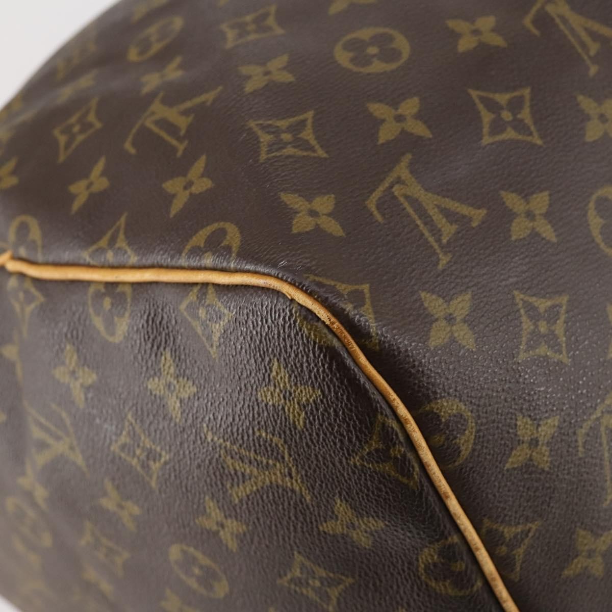 Louis Vuitton Keepall Bag Monogram Canvas Brown Canvas Travel Bag