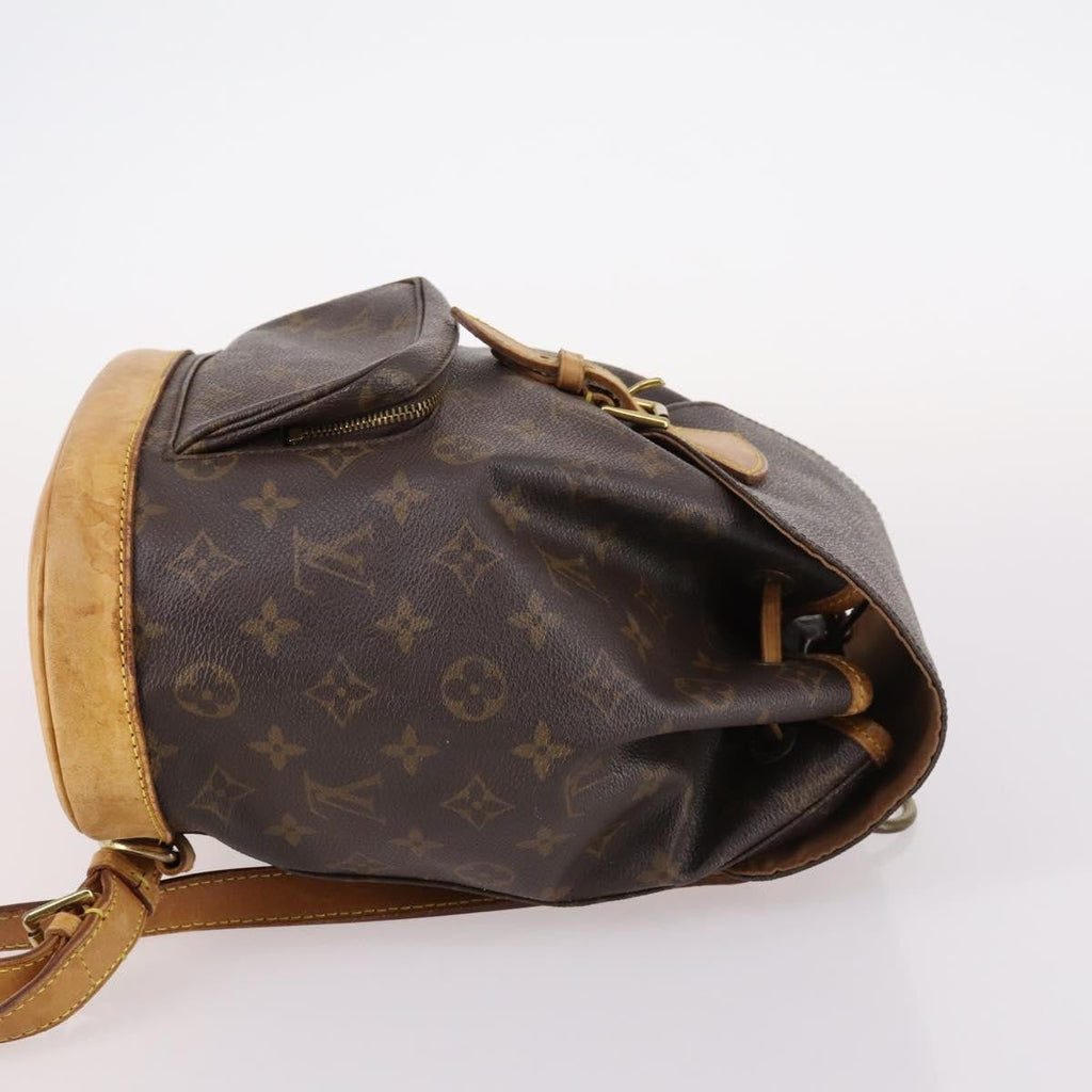 Louis Vuitton Vintage Montsouris Backpack Monogram Canvas Brown Canvas Backpack Bag