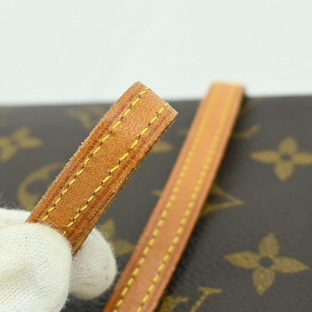 Louis Vuitton Twin Handbag Monogram Canvas Brown Canvas Clutche & Pouche Bag