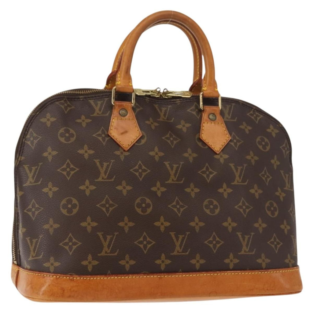Louis Vuitton Vintage Alma Handbag Monogram Canvas Brown Canvas Handbag