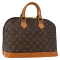 Louis Vuitton Vintage Alma Handbag Monogram Canvas Brown Canvas Handbag