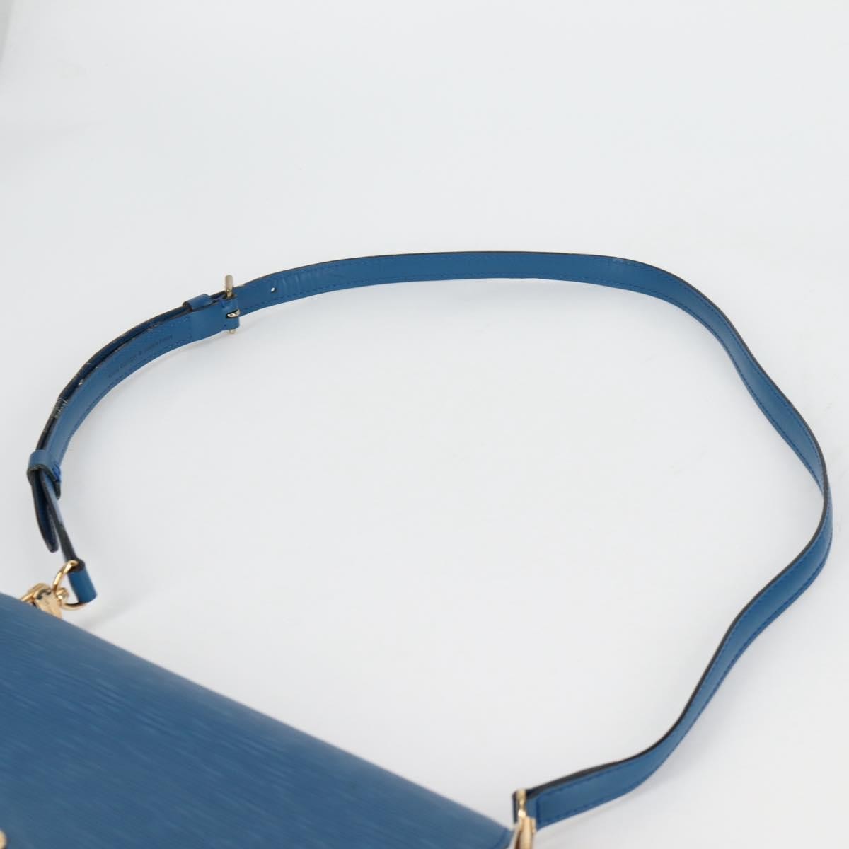 Louis Vuitton Grenelle Shoulder Bag Epi Leather Blue Leather Shoulder Bag