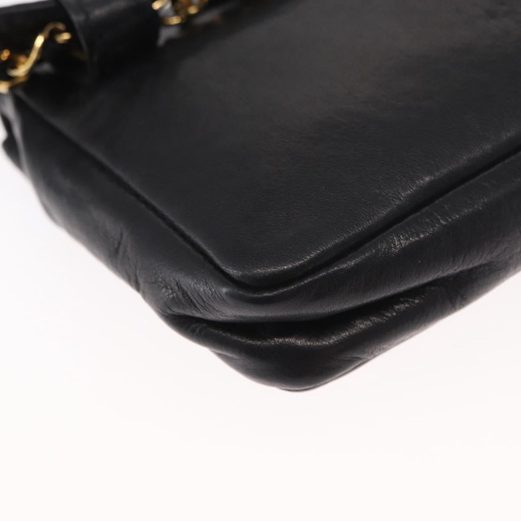 Chanel Chain Envelope Belt Bag Quilted Calfskin Black Leather Clutche & Pouche Bag