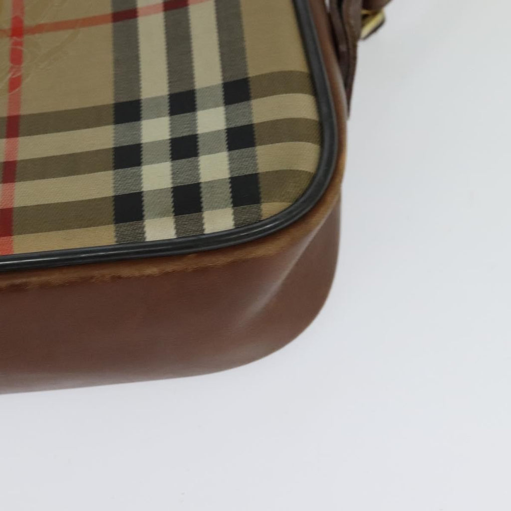 Burberry Camera Bag Vintage Check Canvas Beige Canvas Shoulder Bag