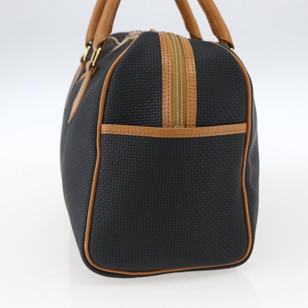 Saint Laurent Vintage Handbag Canvas Black Canvas Handbag (Pre-Owned)