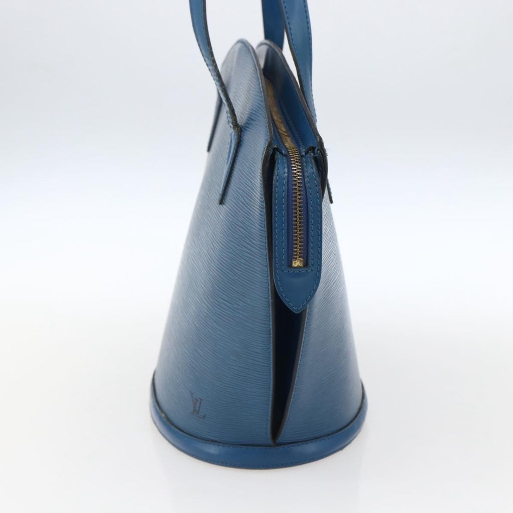 Louis Vuitton Saint Jacques Handbag Epi Leather Blue Leather Shoulder Bag