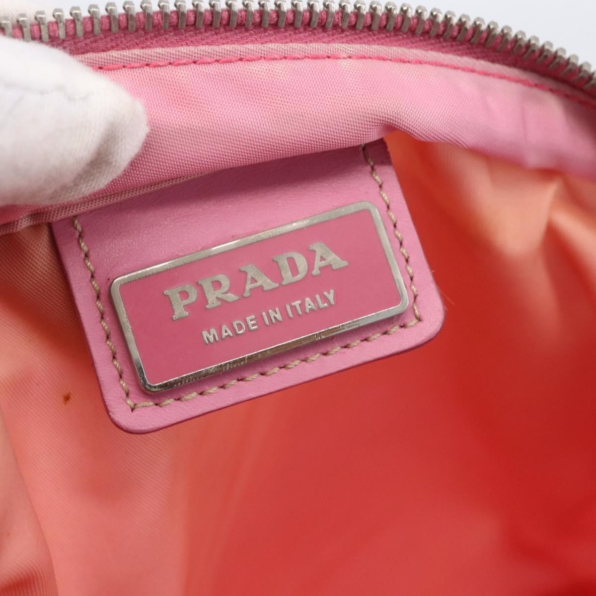 Prada Front Pocket Messenger Bag Tessuto Pink Nylon Shoulder Bag Bag