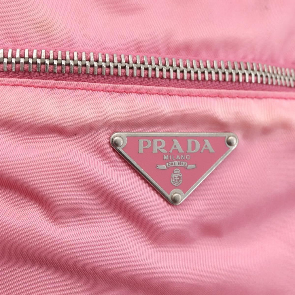 Prada Front Pocket Messenger Bag Tessuto Pink Nylon Shoulder Bag Bag