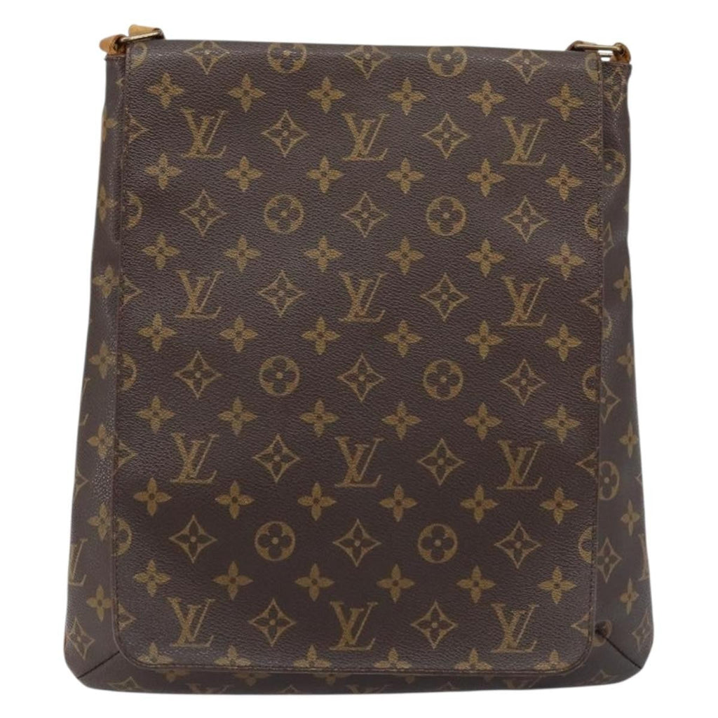 Louis Vuitton Musette Handbag Monogram Canvas Brown Canvas Shoulder Bag