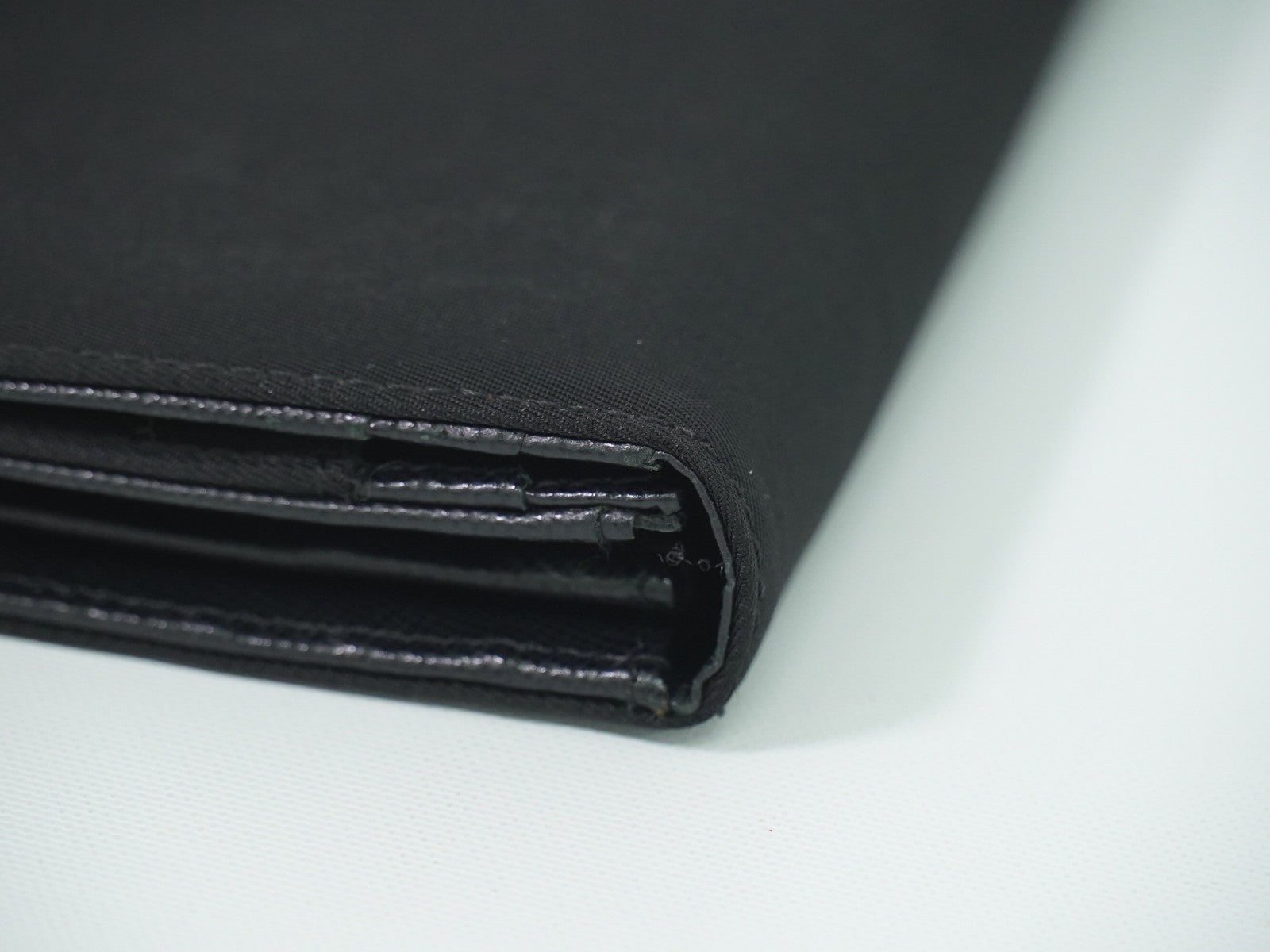 Prada Continental Wallet Tessuto Black Nylon Wallets Accessory