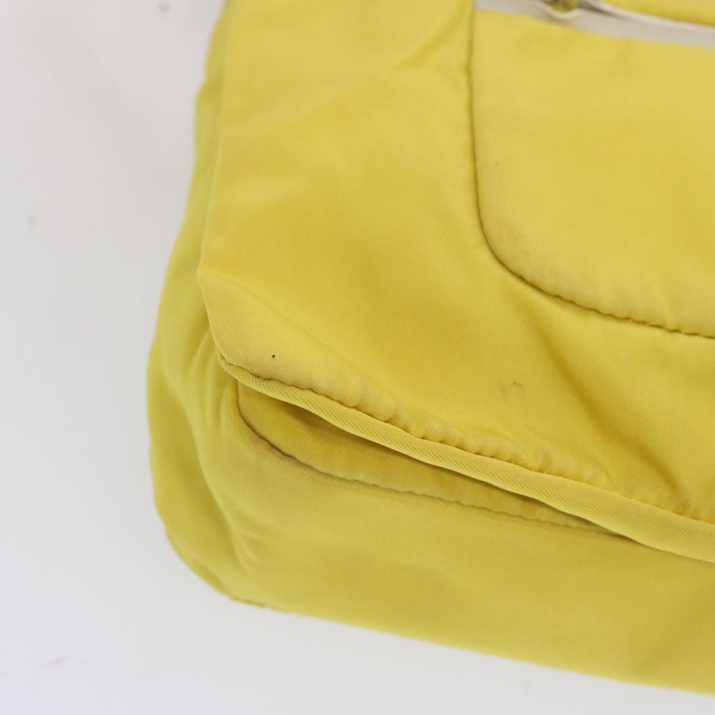Prada Vintage Shoulder Bag Tessuto Yellow Nylon Shoulder Bag Bag