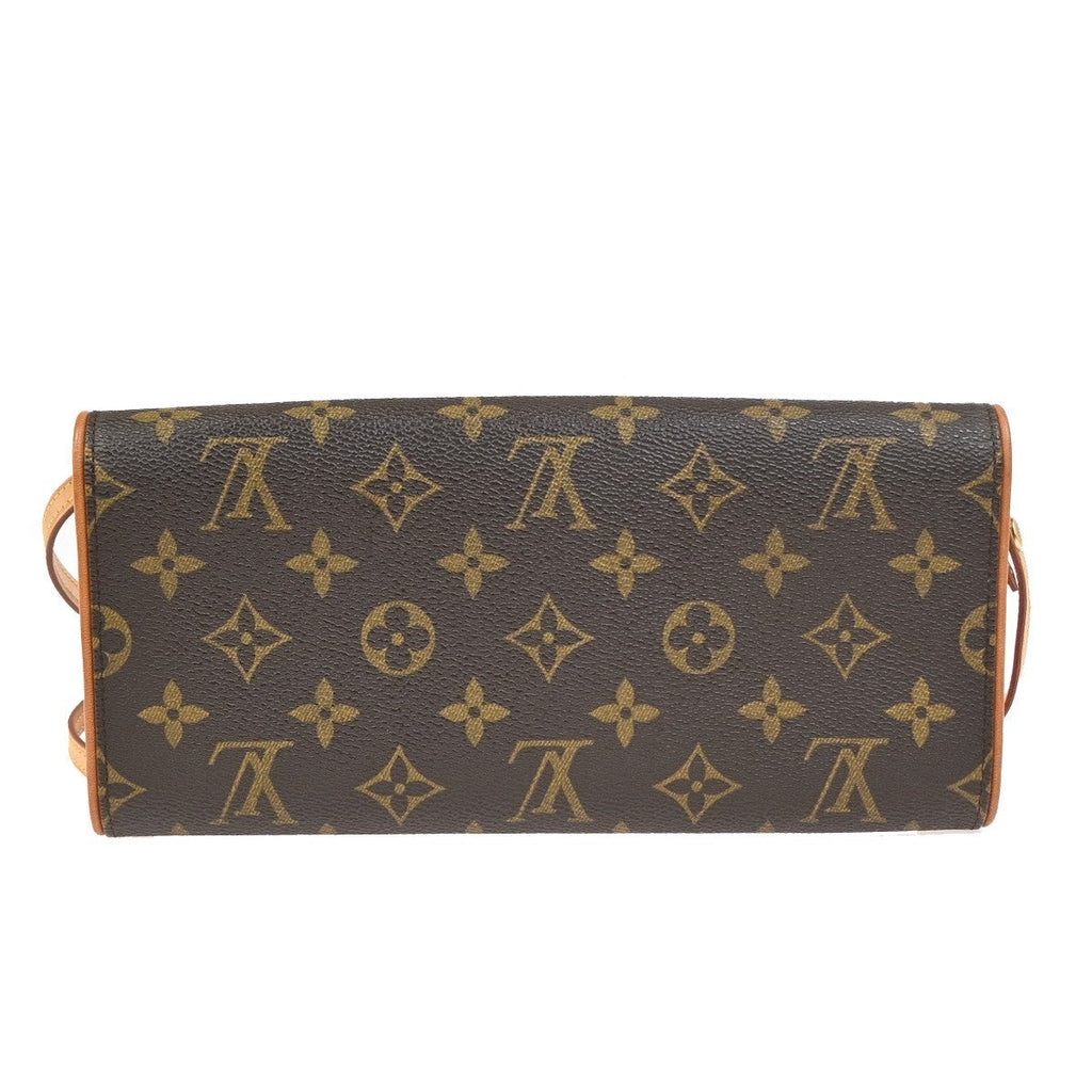 Louis Vuitton Twin Handbag Monogram Canvas Brown Canvas Clutche & Pouche Bag