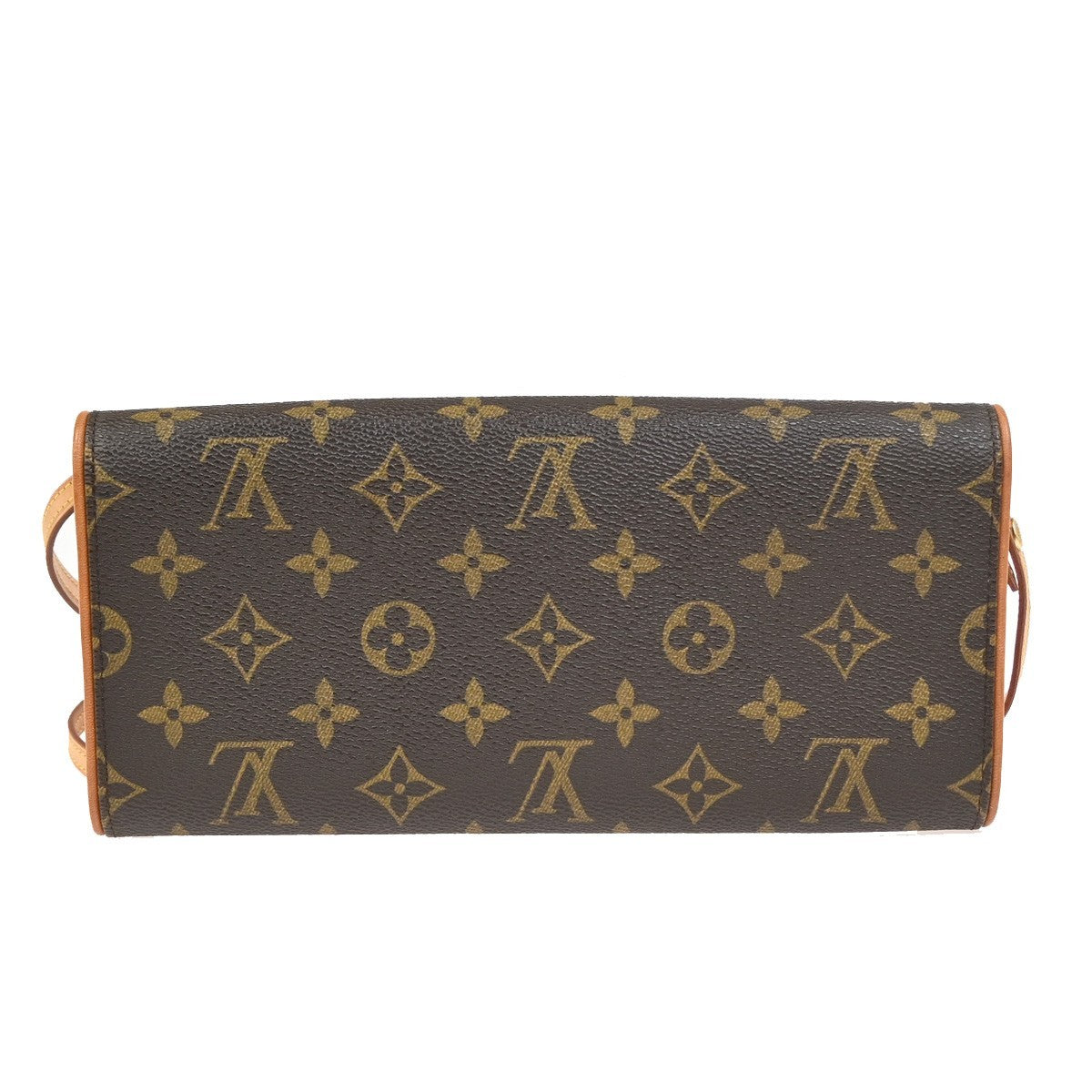 Louis Vuitton Twin Handbag Monogram Canvas Brown Canvas Clutche & Pouche Bag