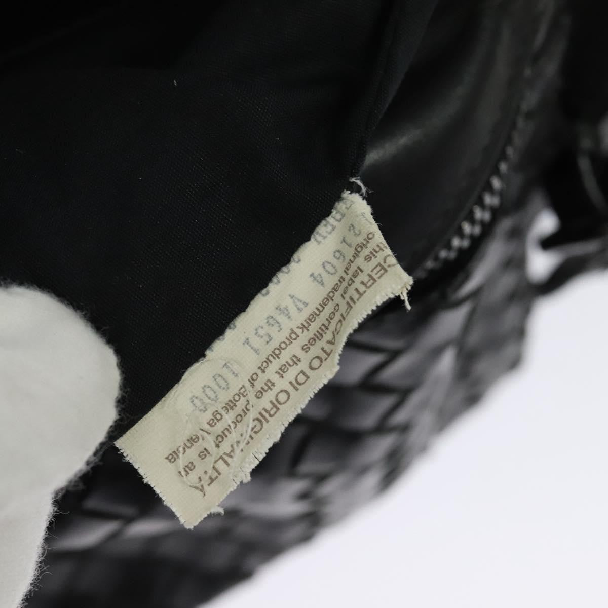 Bottega Veneta Utility Waist Bag Leather With Intrecciato Black Leather Shoulder Bag Bag