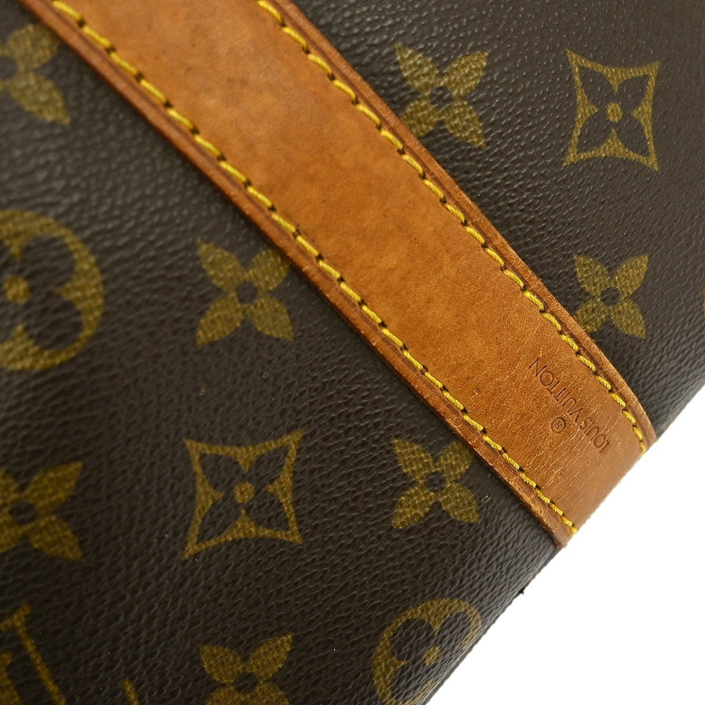 Louis Vuitton Keepall Bandouliere Bag Monogram Canvas Brown Canvas Travel Bag