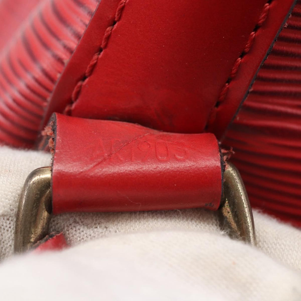 Louis Vuitton Noe Handbag Epi Leather Red Leather Shoulder Bag