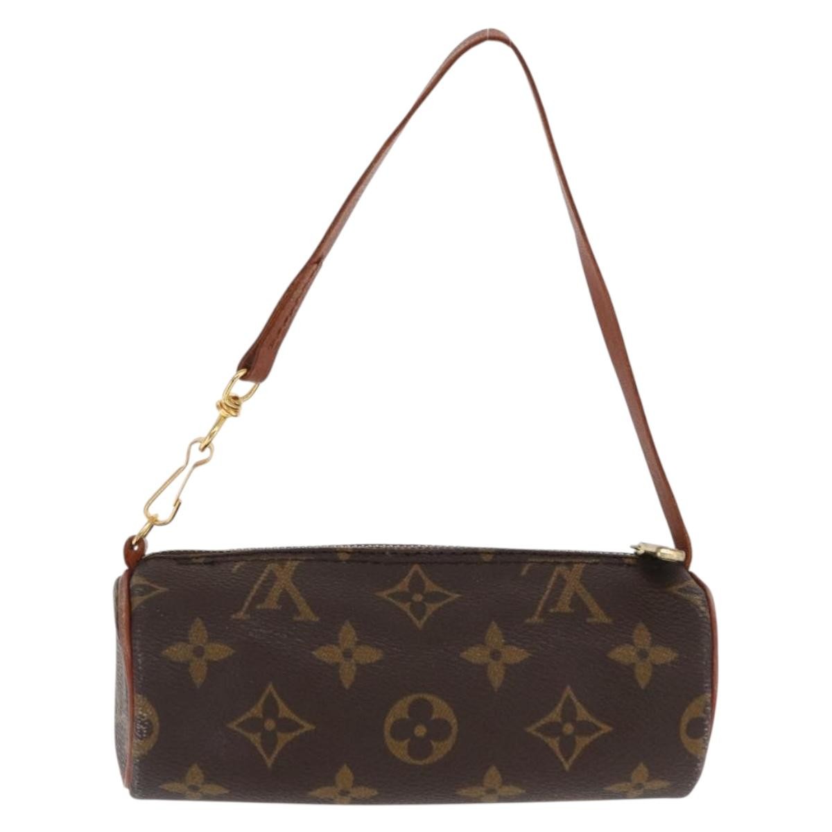 Louis Vuitton Papillon Pochette Monogram Canvas Brown Canvas Clutche & Pouche Bag