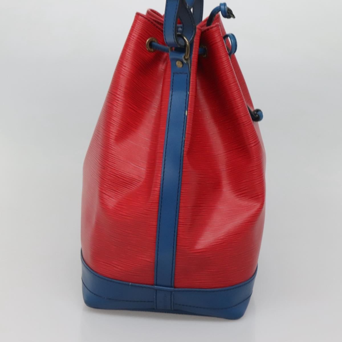 Louis Vuitton Bicolor Noe Handbag Epi Leather Red Leather Bag