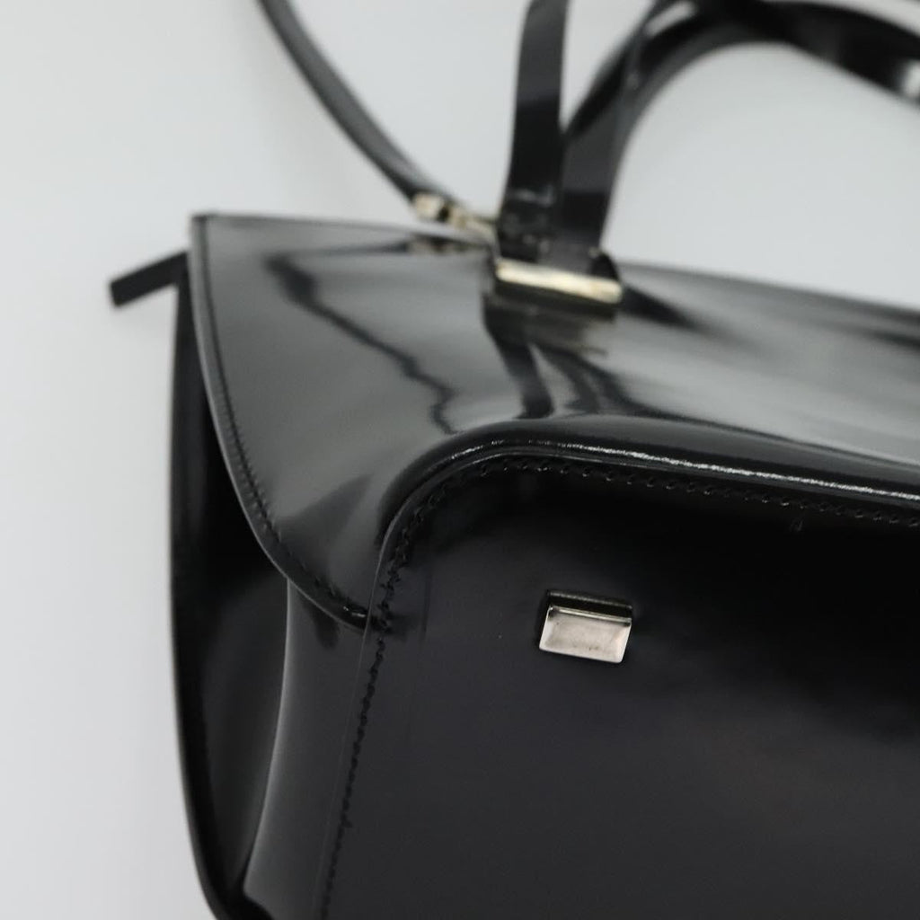 Celine Handbag Patent Leather Black Patent_Leather Handbag