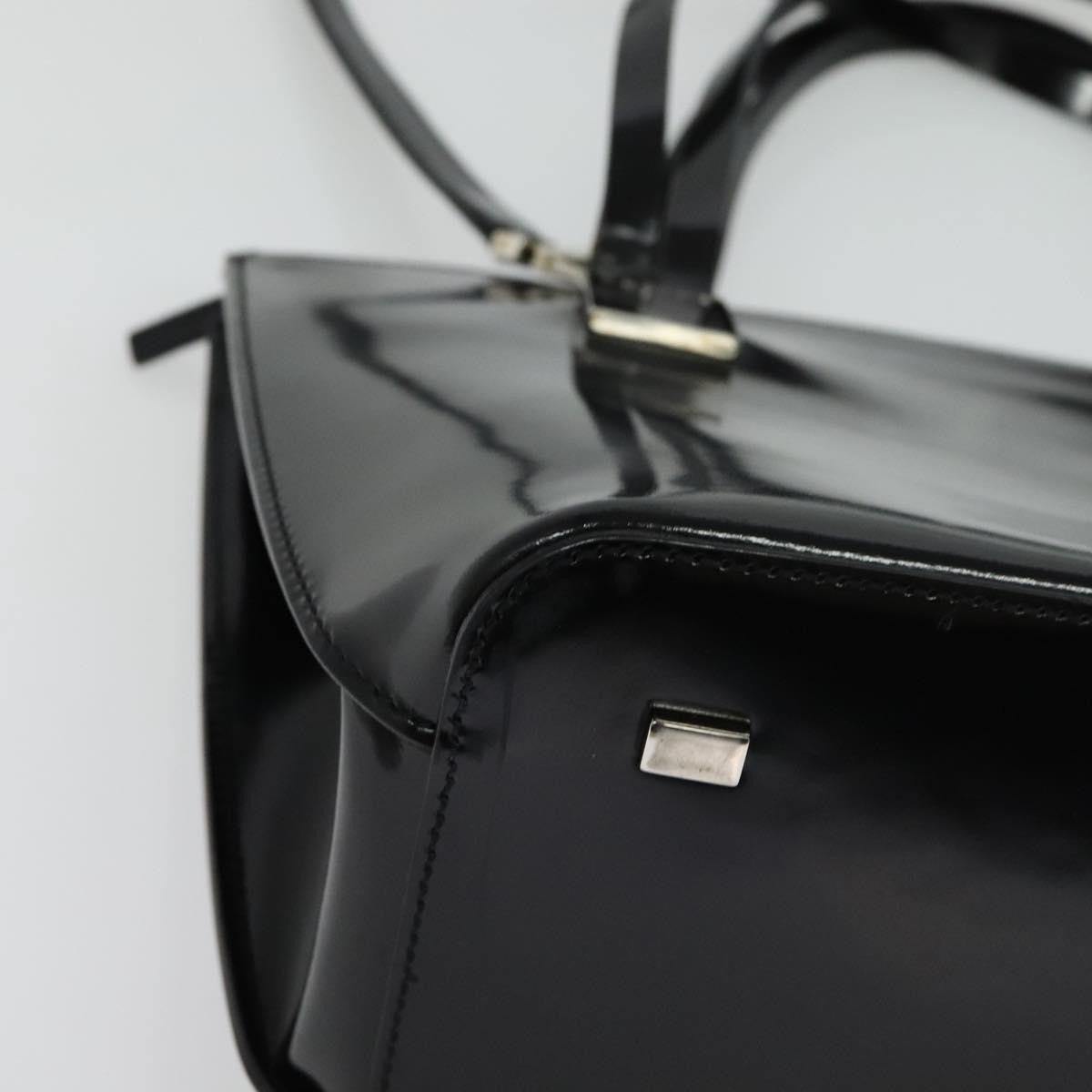 Celine Handbag Patent Leather Black Patent_Leather Handbag