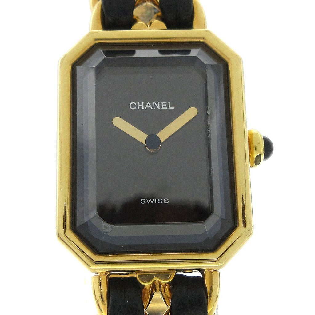 Chanel Premiere Rock Quartz Watch Plated Metal And Leather Watch