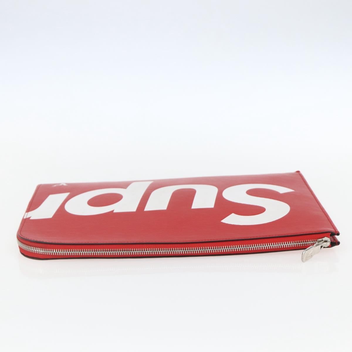 Louis Vuitton Pochette Jour Limited Edition Supreme Epi Leather Red Leather Clutche & Pouche Bag