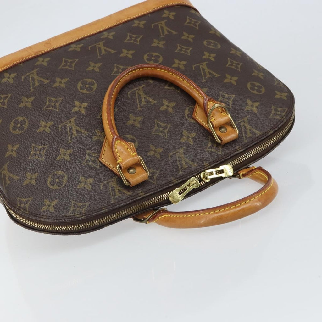 Louis Vuitton Alma Handbag Monogram Canvas Brown Canvas Handbag