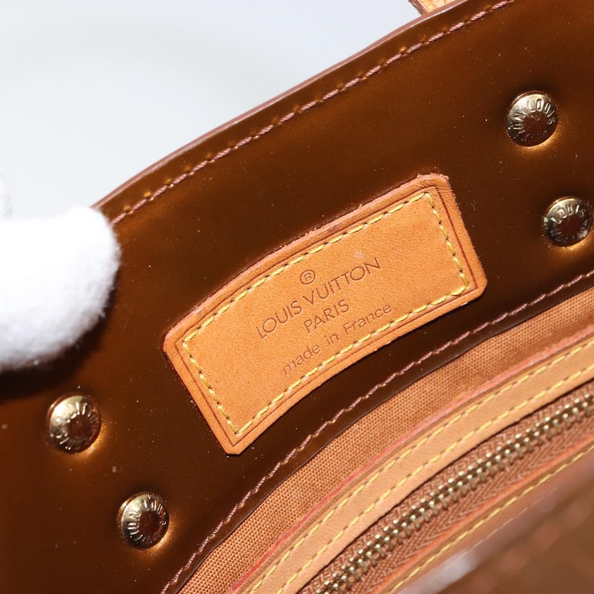Louis Vuitton Reade Handbag Monogram Vernis Brown Patent_Leather Tote Bag