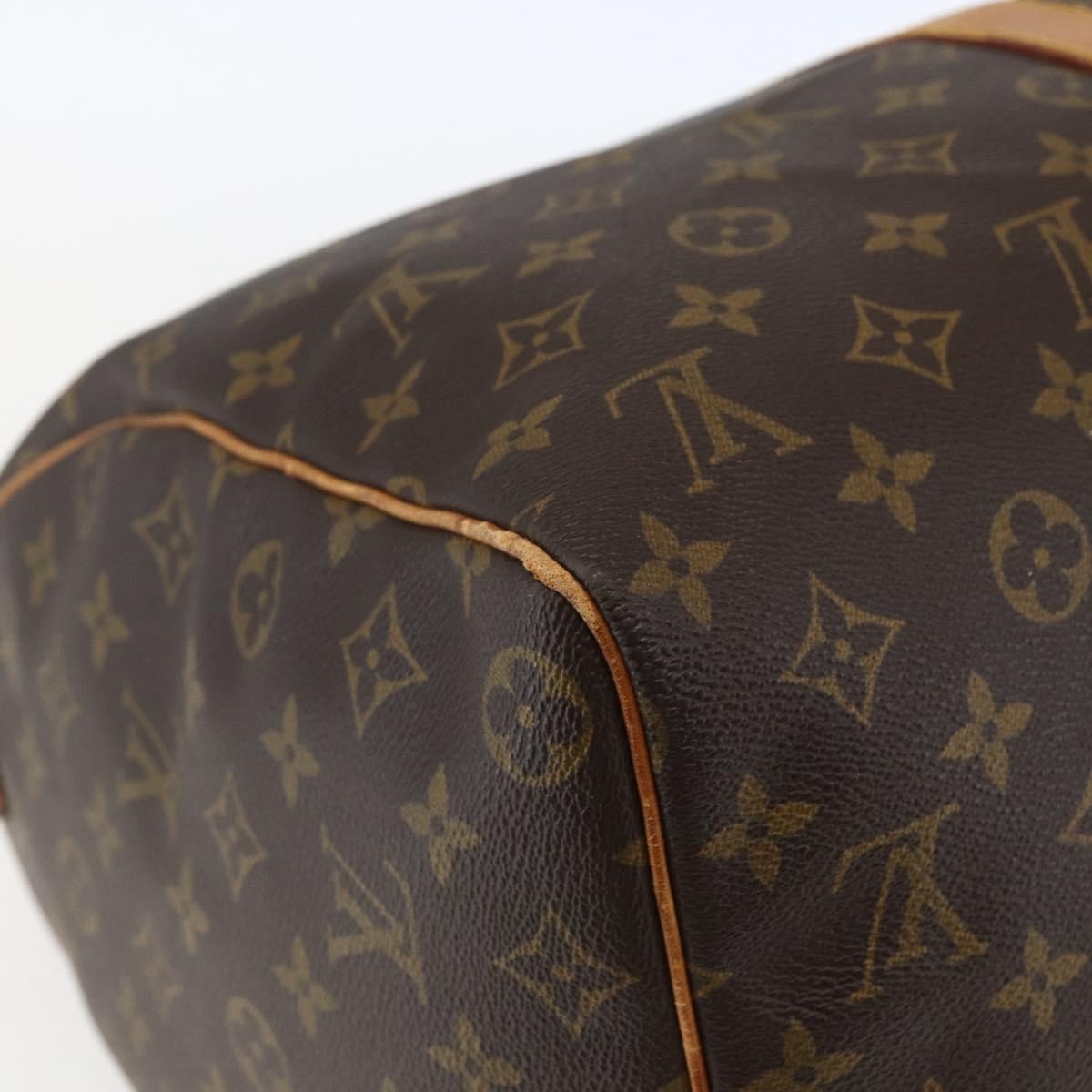 Louis Vuitton Keepall Bag Monogram Canvas Brown Canvas Travel Bag