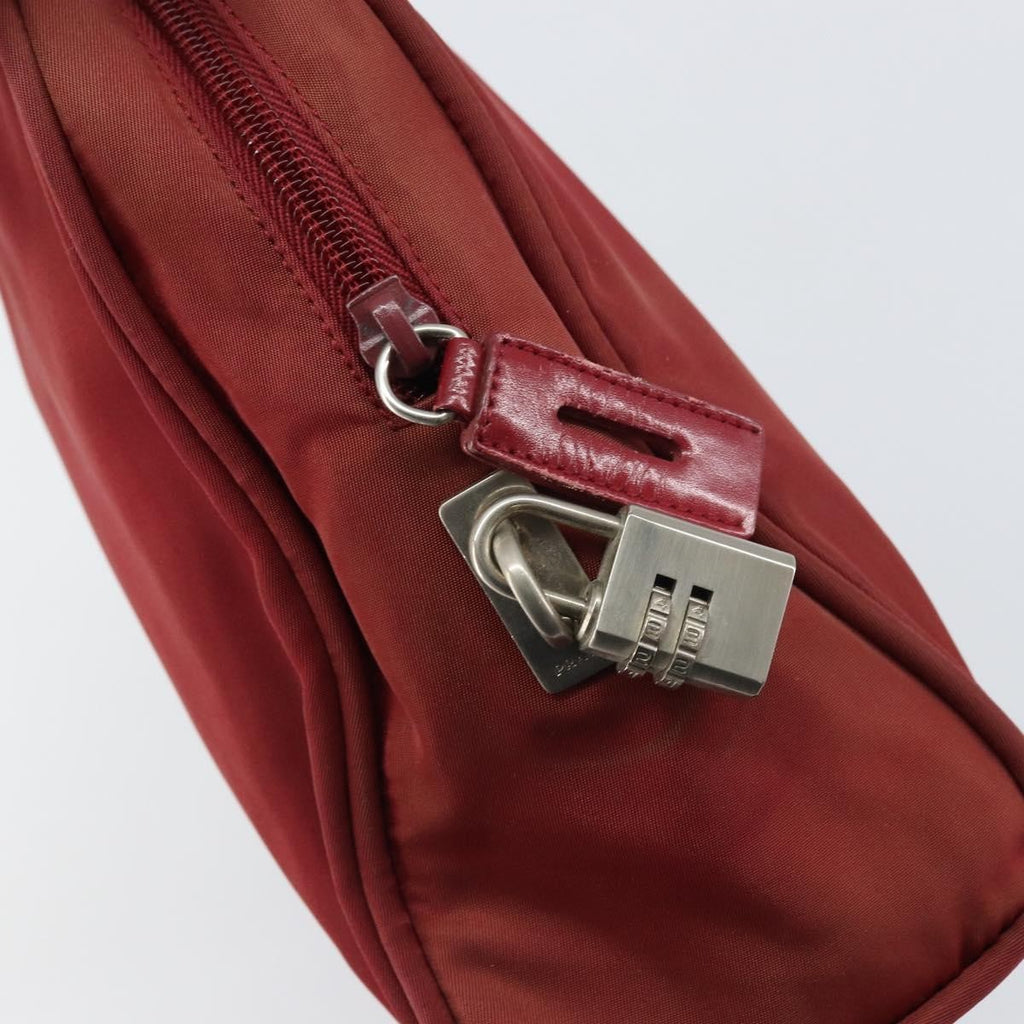 Prada Zip Around Tote Tessuto Red Nylon Shoulder Bag Bag