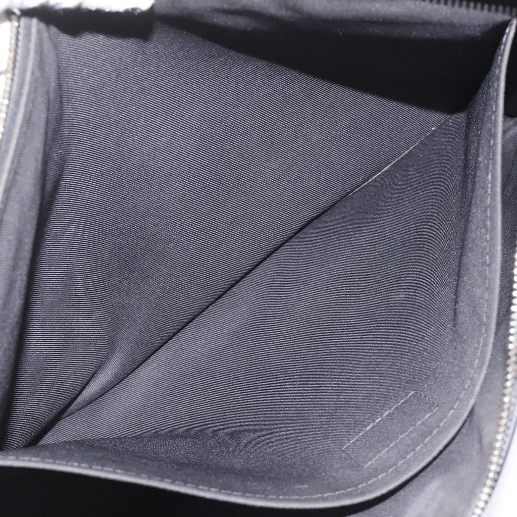 Louis Vuitton Discovery Pochette Monogram Shadow Leather Black Leather Bag