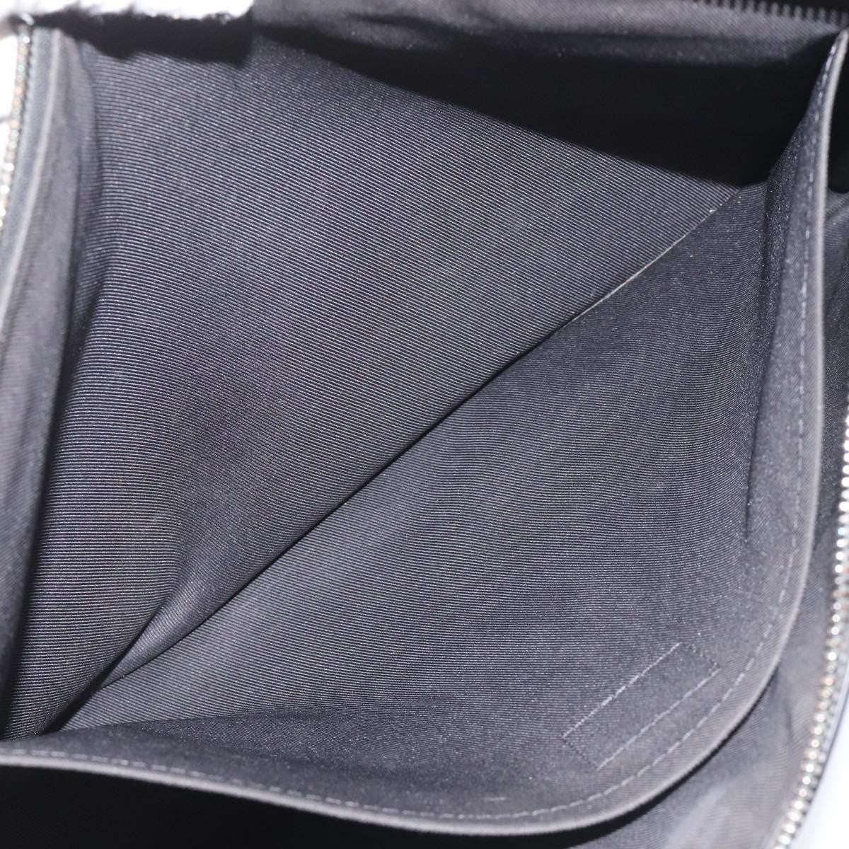 Louis Vuitton Discovery Pochette Monogram Shadow Leather Black Leather Bag
