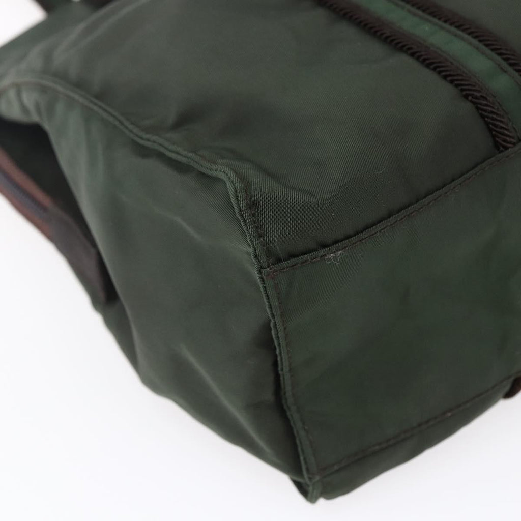 Prada Vintage Tote Tessuto Khaki Nylon Tote Bag Bag