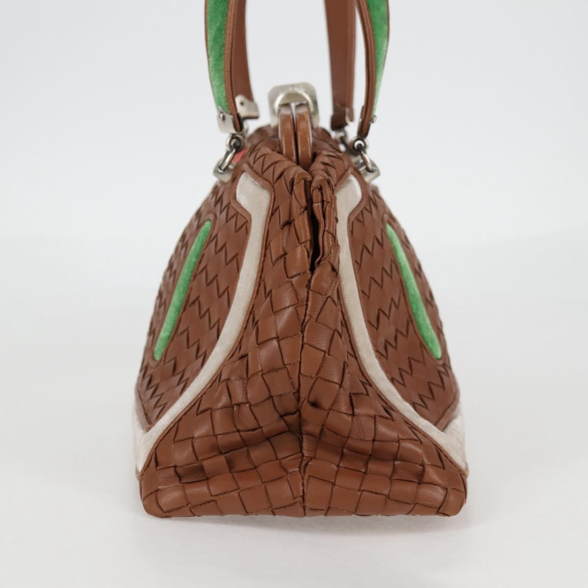 Bottega Veneta Intrecciato Leather Brown Leather Handbag