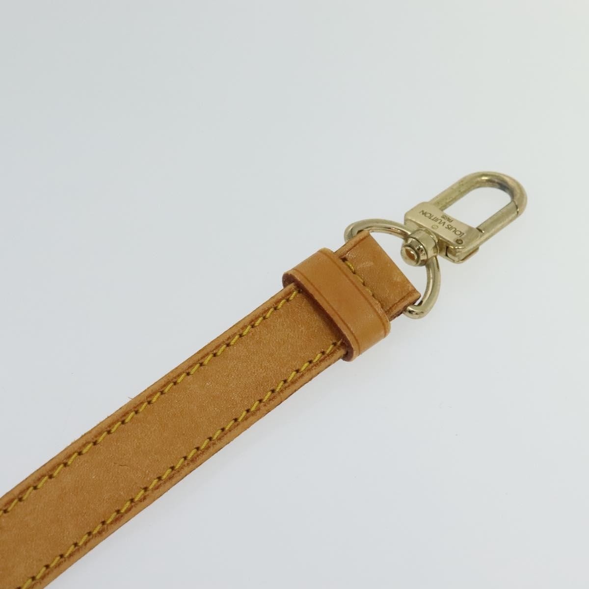 Louis Vuitton Adjustable Shoulder Strap Vachetta Leather Beige Leather Straps Accessory