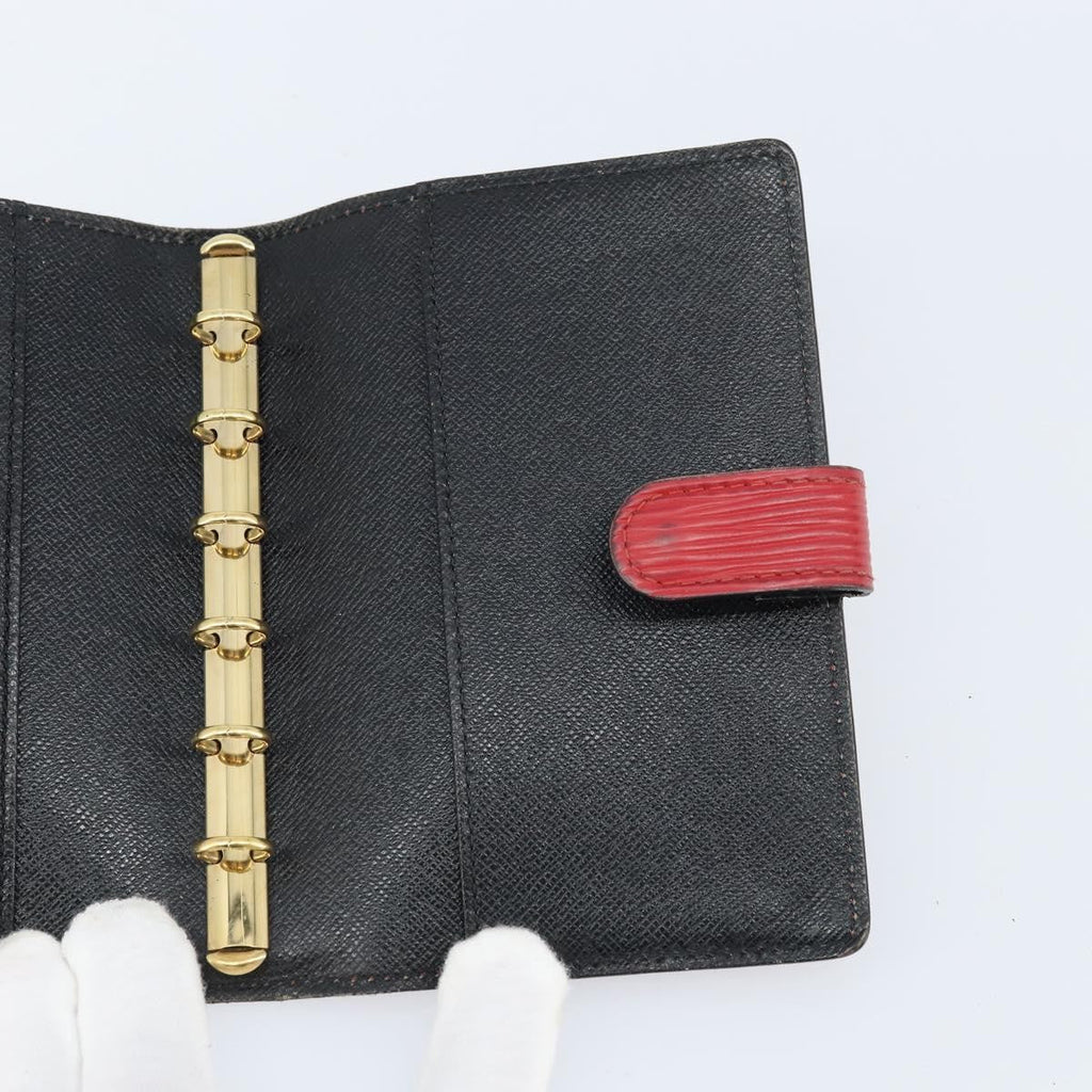 Louis Vuitton Agenda Cover Epi Leather Red Leather Wallets Accessory