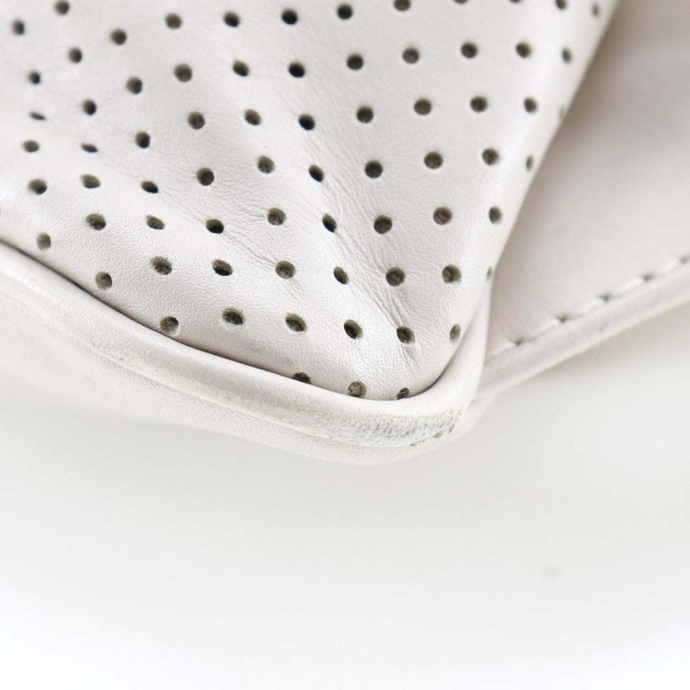 Bottega Veneta Drawstring Backpack Perforated Leather Beige Calfskin Backpack Bag