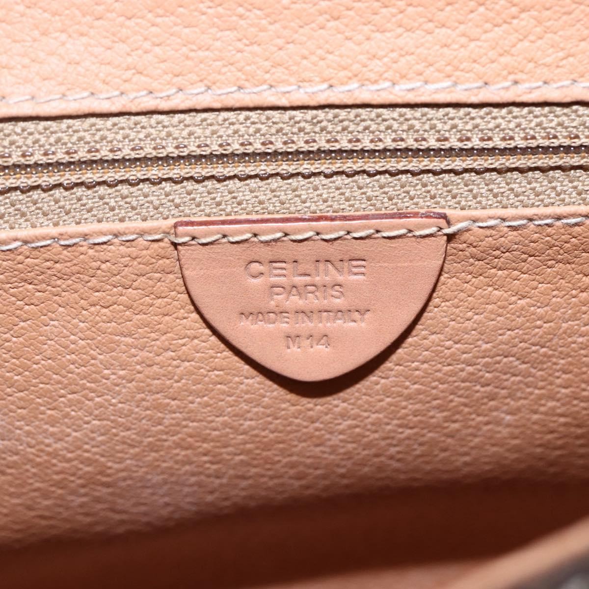 Celine Macadam Shoulder Bag Pvc Leather Brown Canvas Shoulder Bag Bag