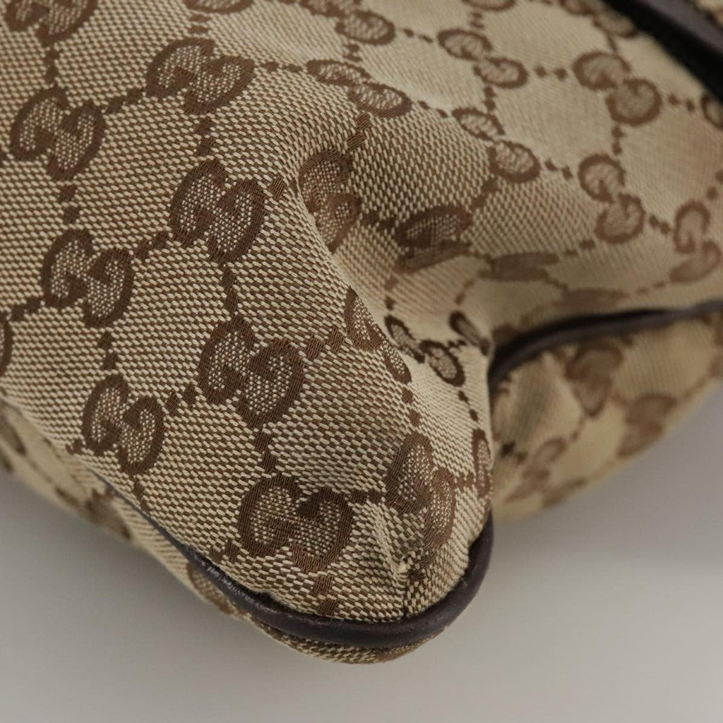 Gucci Double Pocket Web Messenger Gg Canvas Brown Canvas Shoulder Bag Bag (Pre-Owned)