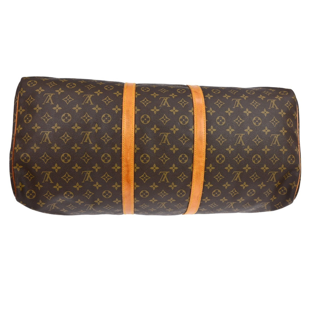 Louis Vuitton Keepall Bag Monogram Canvas Brown Canvas Travel Bag