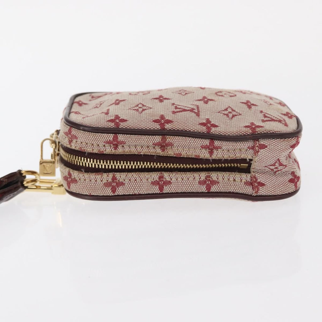 Louis Vuitton Camera Bag Mini Lin Red Canvas Clutche & Pouche Bag