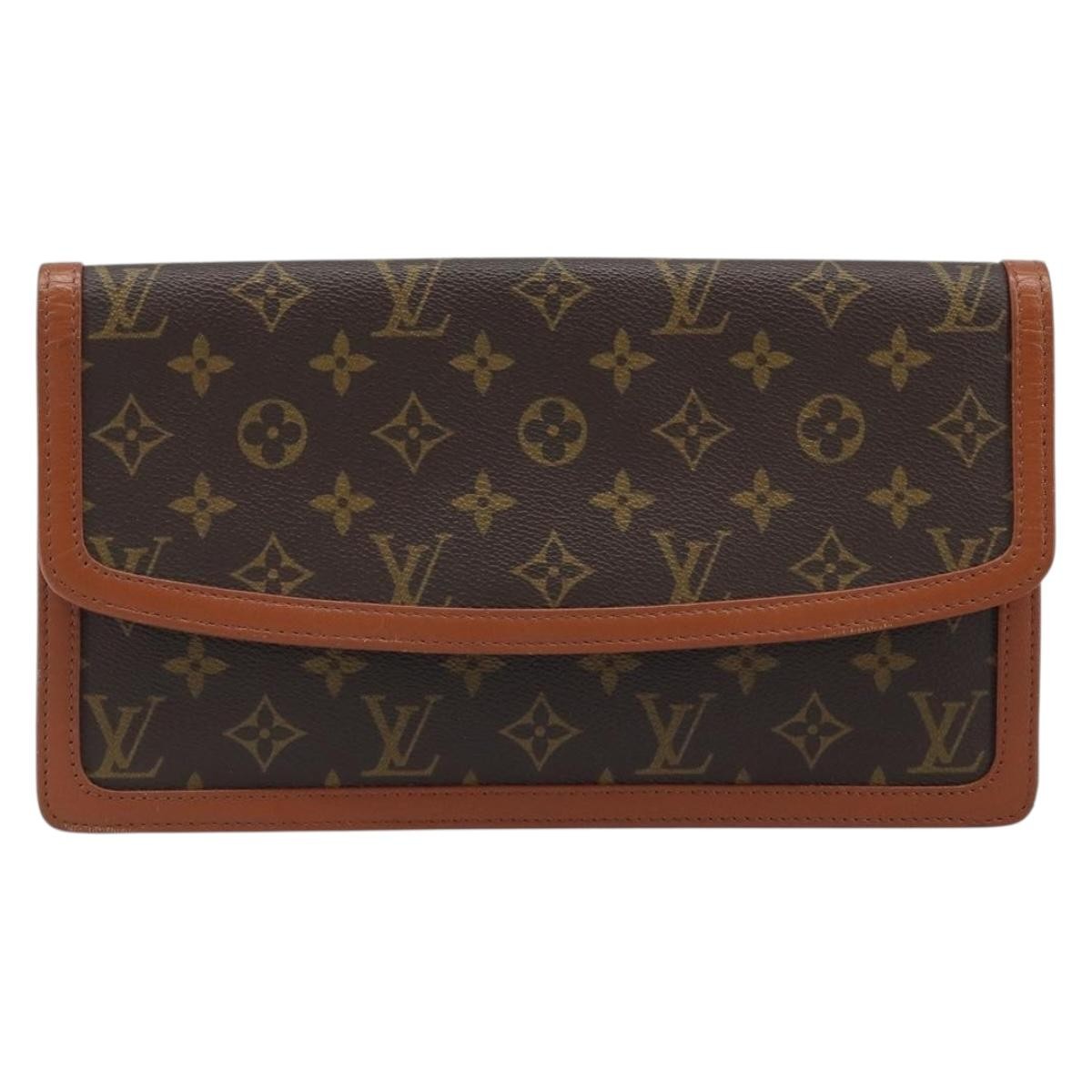 Louis Vuitton Dame Pochette Monogram Canvas Brown Canvas Clutche & Pouche Bag