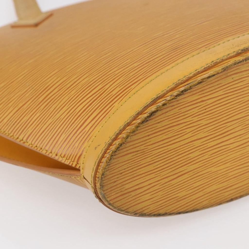 Louis Vuitton Saint Jacques Handbag Epi Leather Yellow Leather Handbag
