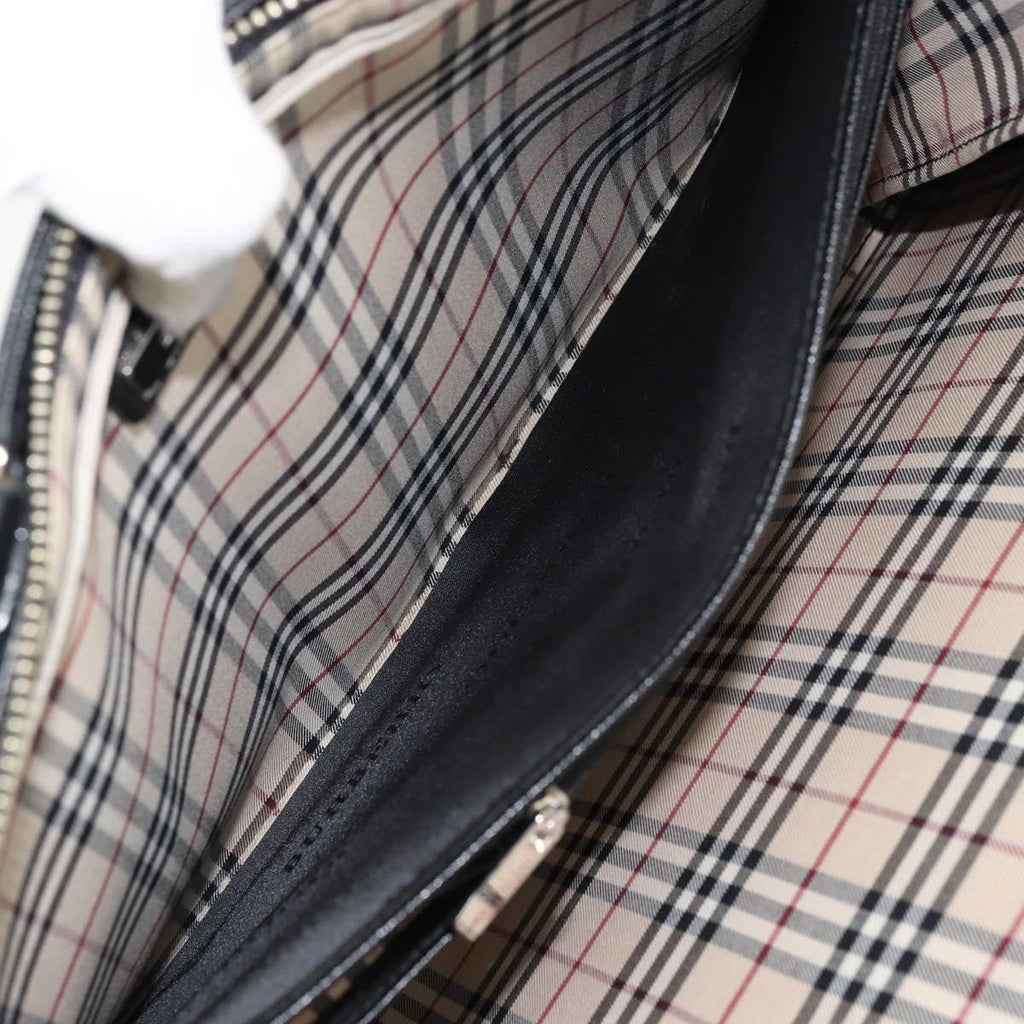 Burberry Vintage Briefcase Leather Black Leather Briefcase Bag