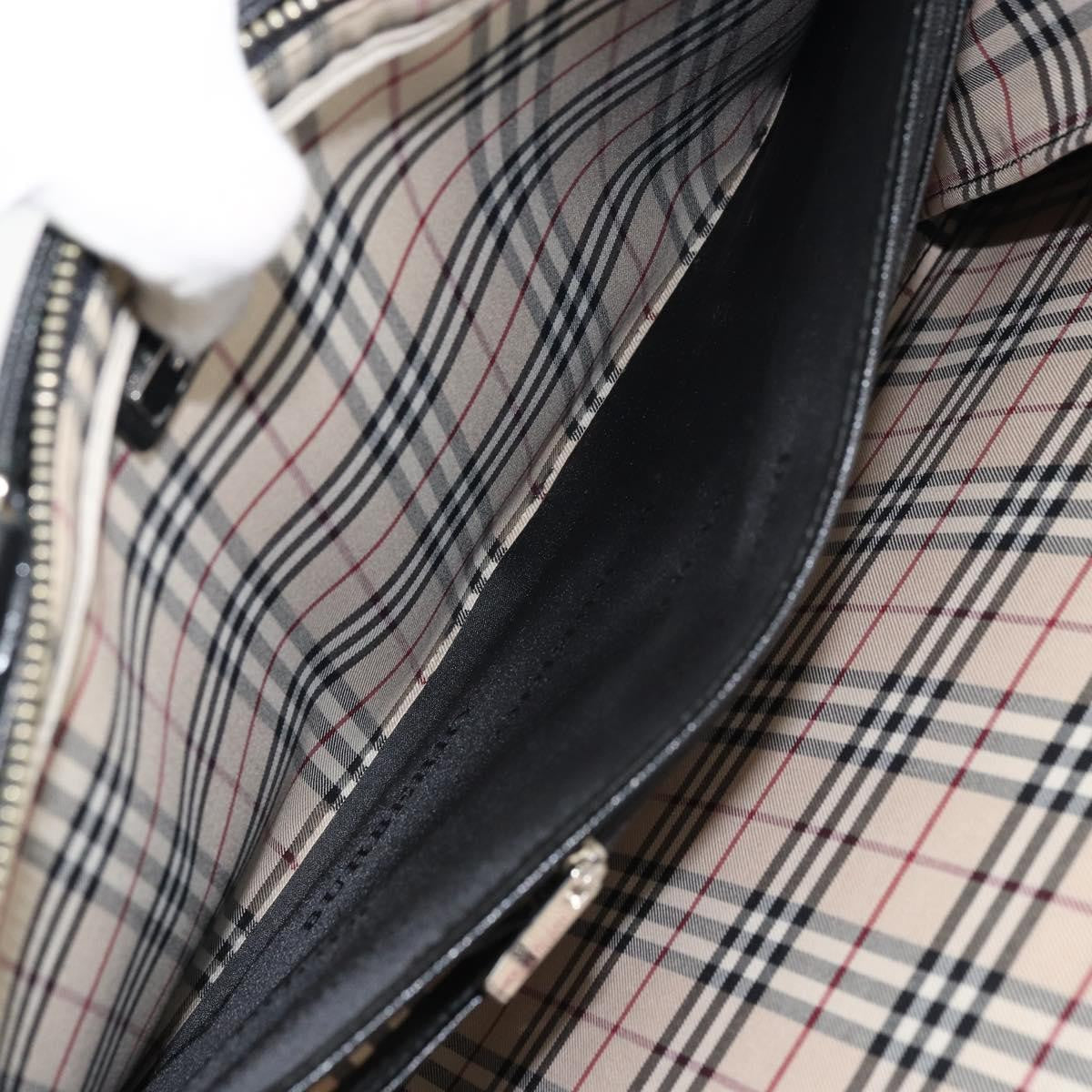 Burberry Vintage Briefcase Leather Black Leather Briefcase Bag