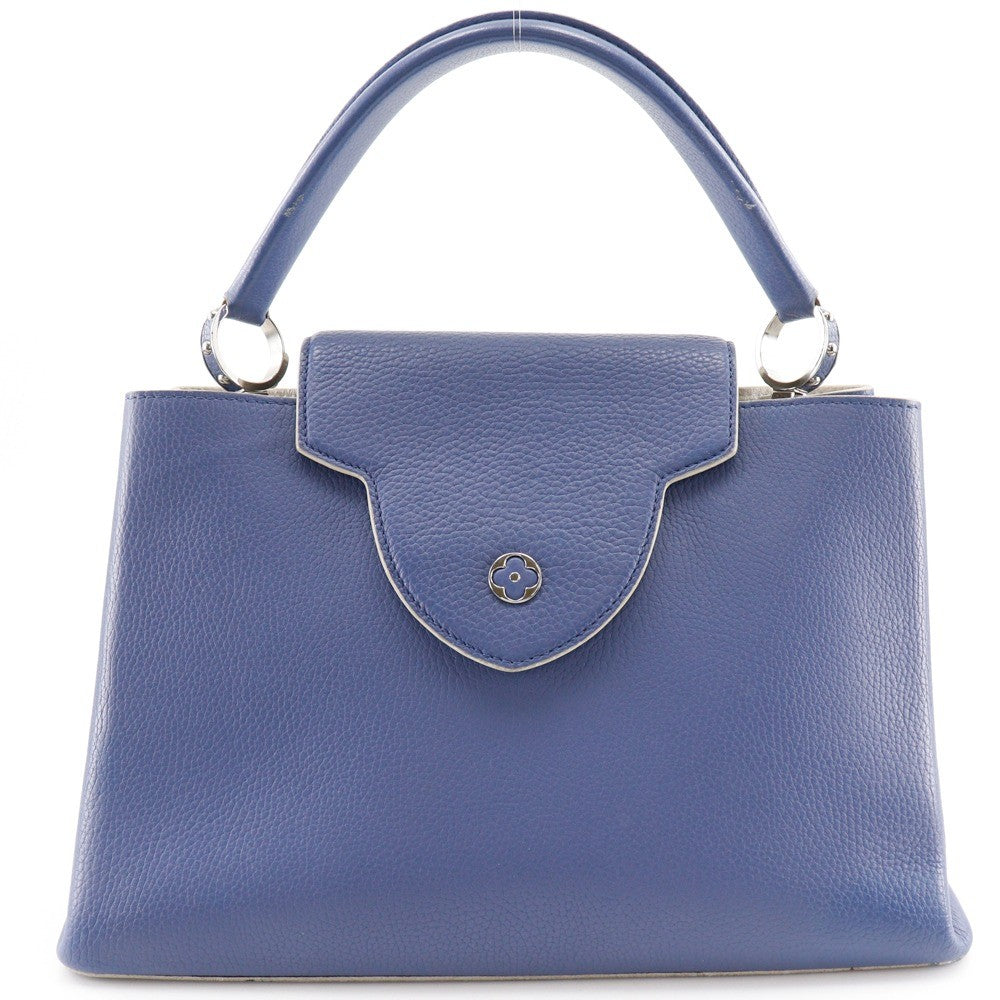 Louis Vuitton Capucines Bag Leather Blue Leather Handbag